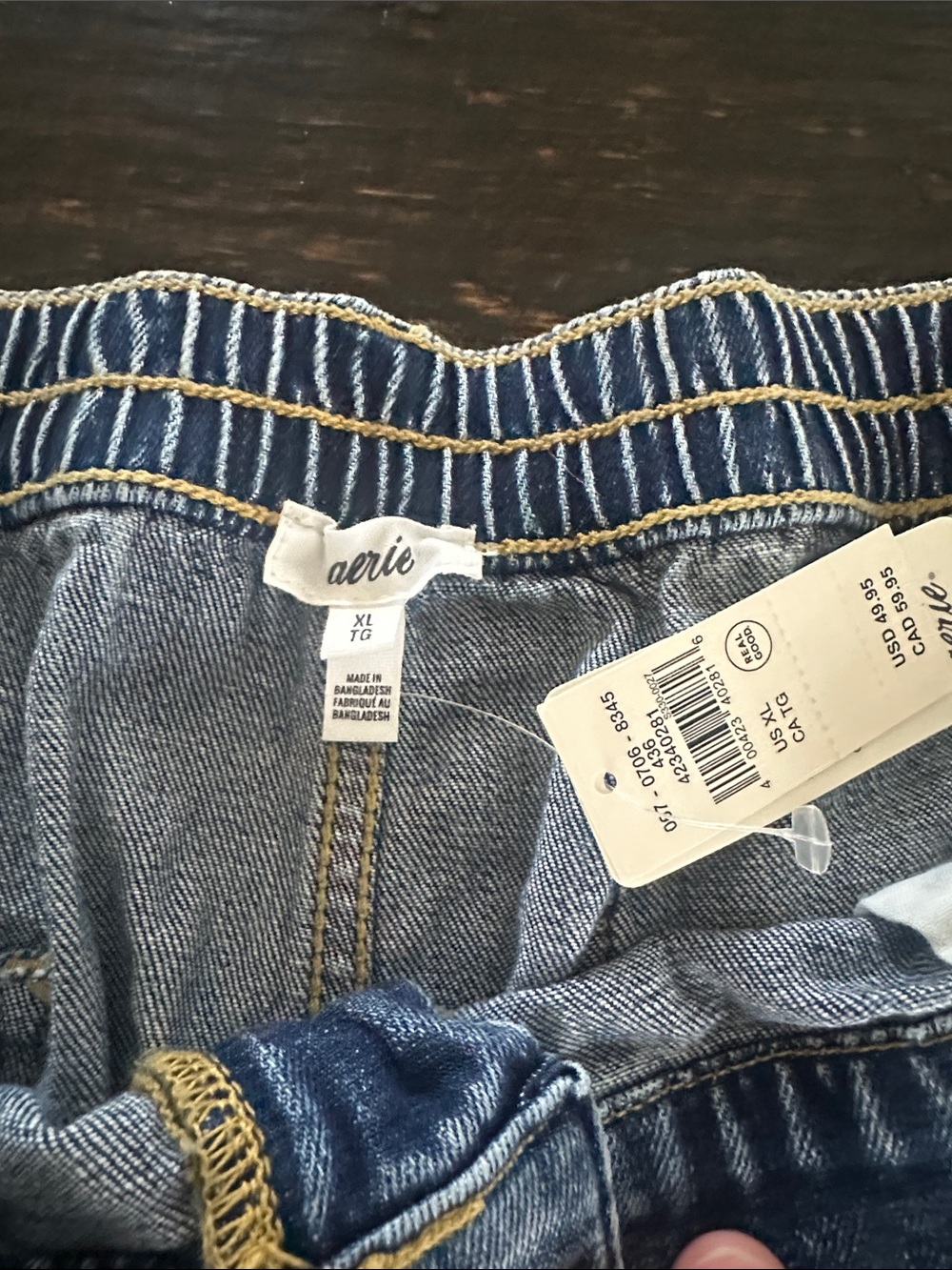 NWT women’s aerie blue jeans shorts - Picture 2 of 5